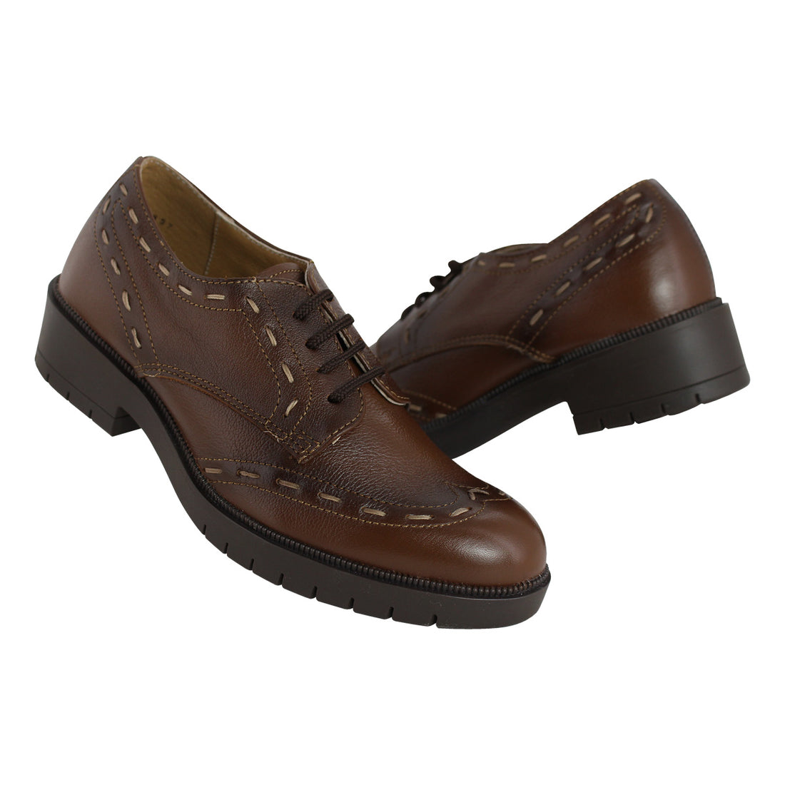 Mocasín de Mujer 9672 Piel Davina Café