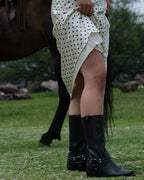 Bota Vaquera Mujer 97400 Davina Piel Negra