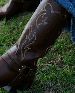 Bota Vaquera Dama 97400 Davina Piel Shedrón