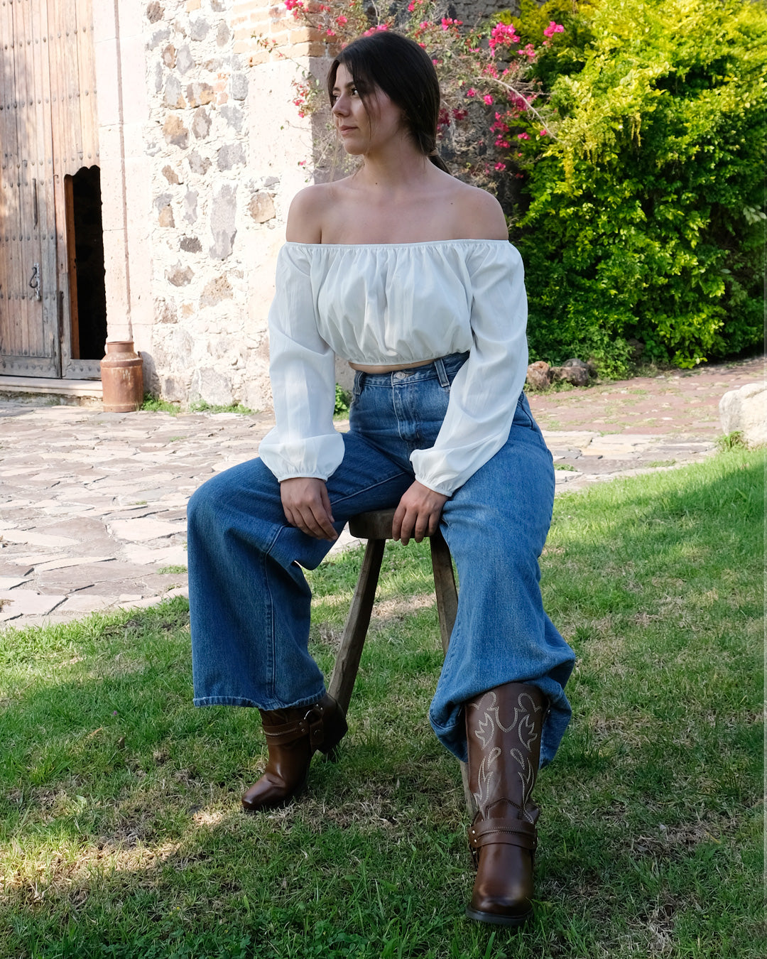 Bota Vaquera Dama 97400 Davina Piel Shedrón