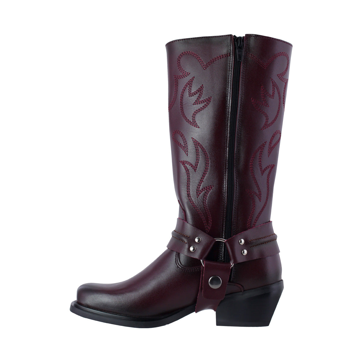 Bota Vaquera Mujer 97400 Davina Piel Vino