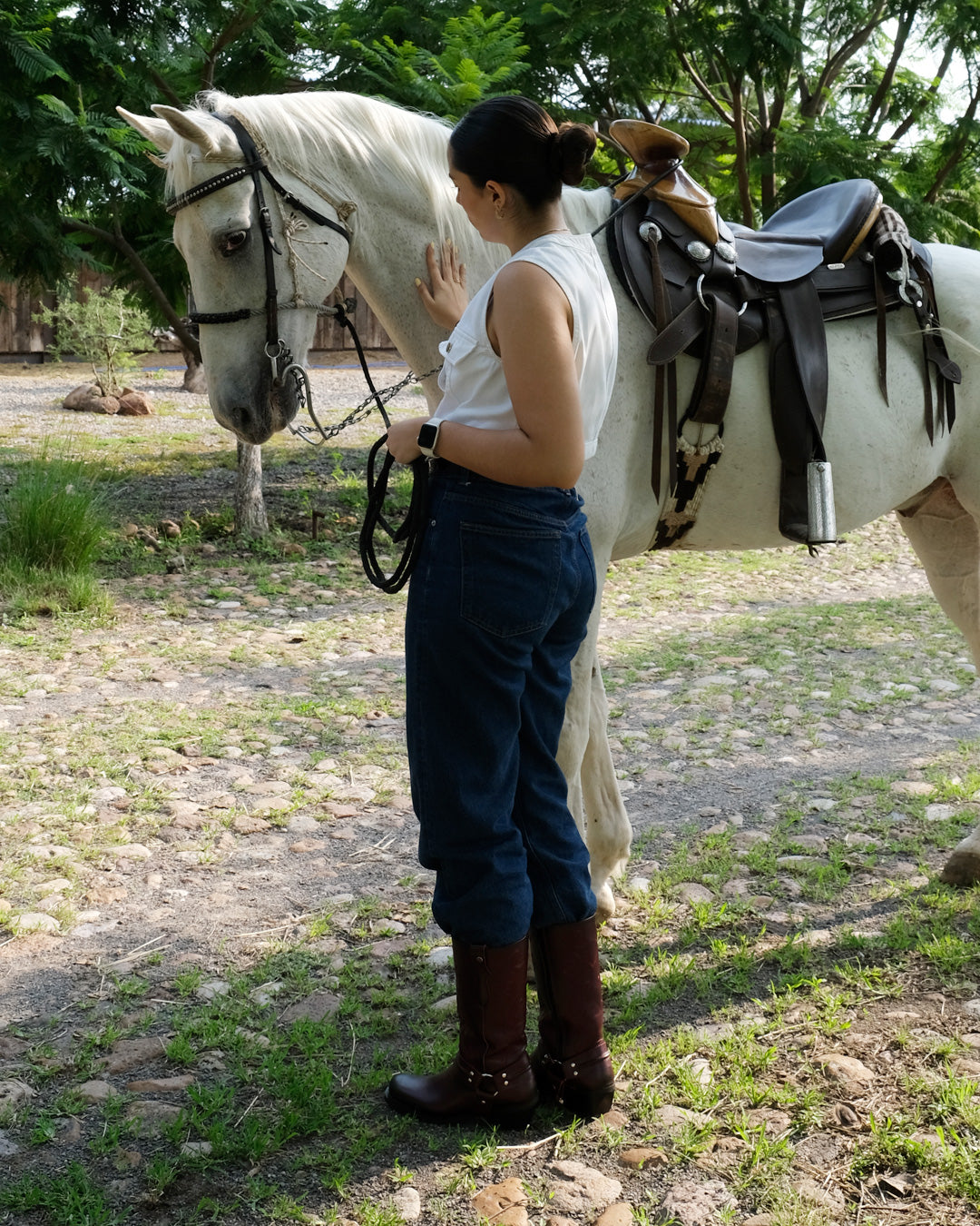 Bota Vaquera Mujer 97400 Davina Piel Vino