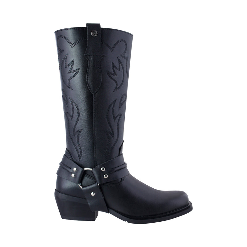Bota Vaquera Mujer 97400 Davina Piel Negra