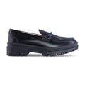 Mocasín Mujer 9967 Piel Negro con herraje de corazón