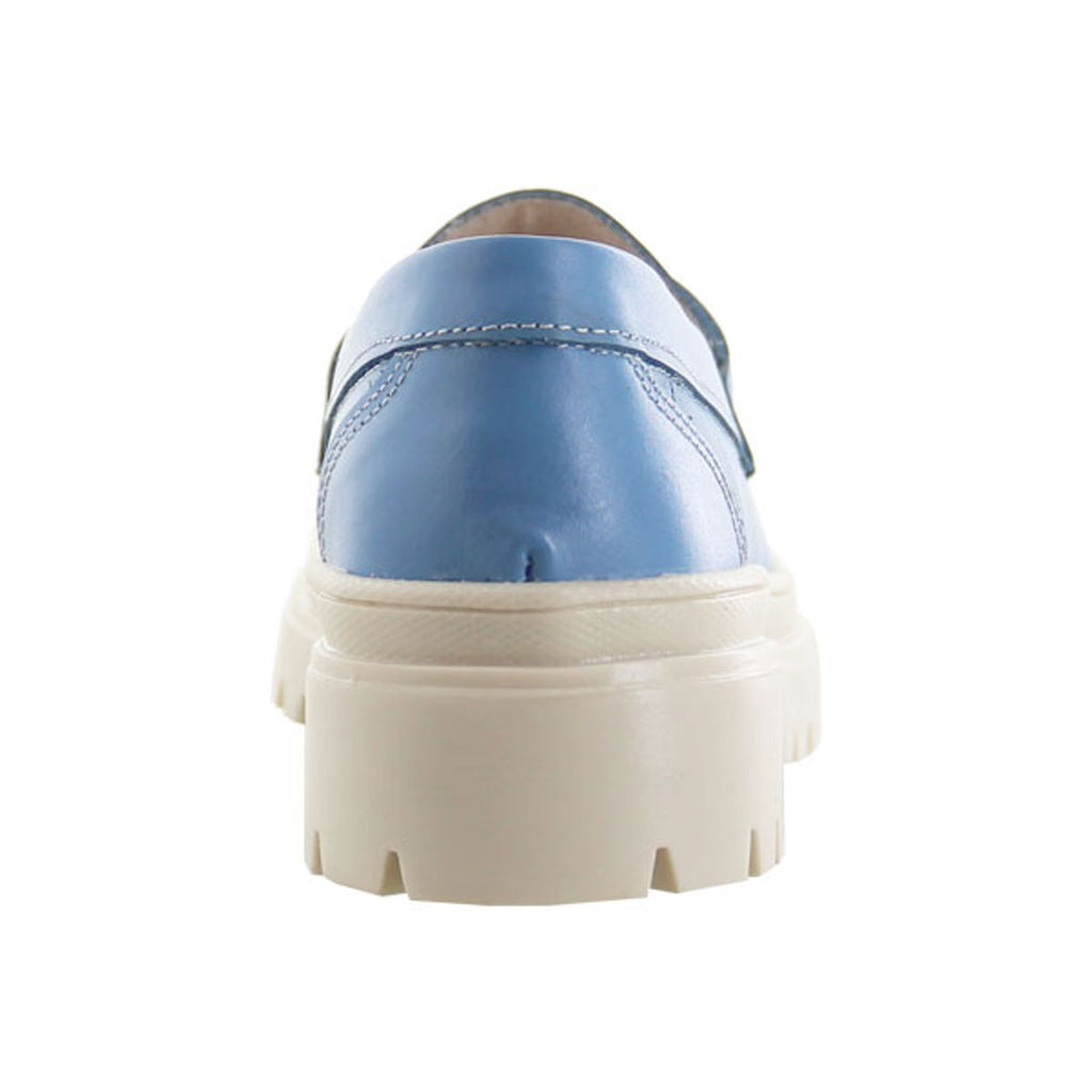 Mocasín Mujer 9970 Davina Piel Azul con Antifaz