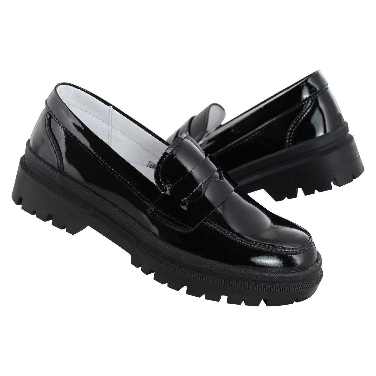 Mocasín Dama Davina 9971 Charol Negro