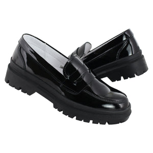 Mocasín Dama Davina 9971 Charol Negro