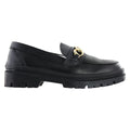 Mocasín de Mujer Davina 9973 Piel Negro con Correa