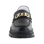 Mocasín de Mujer Davina 9973 Piel Negro con Correa