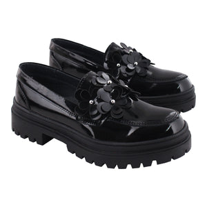 Mocasín Dama 9978 Davina Charol Negro