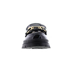 Mocasín de Mujer 9982 Davina Charol Negro con Hebilla