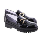 Mocasín de Mujer 9982 Davina Charol Negro con Hebilla