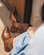 Bota Vaquera Dama 96393 Davina Piel Shedrón