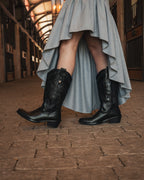 Bota Vaquera Mujer 96450 Negro