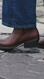 Bota Vaquera Corta 97001 Davina Piel Shedrón