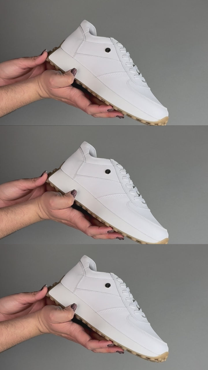 Tenis Casual de Mujer 35000 Piel Blanco