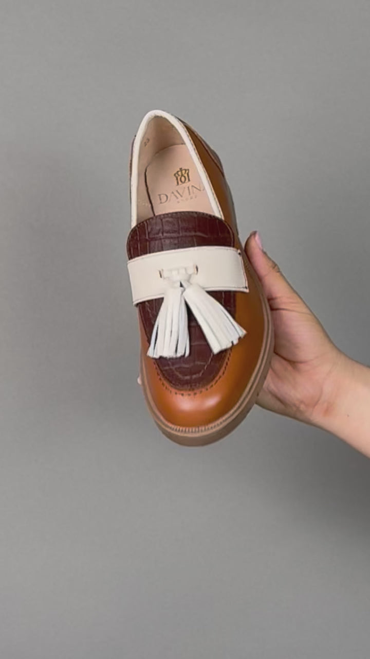 Mocasín Dama 9667 Davina Piel Miel