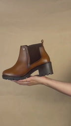 Bota de Mujer 81102 Piel Davina Café