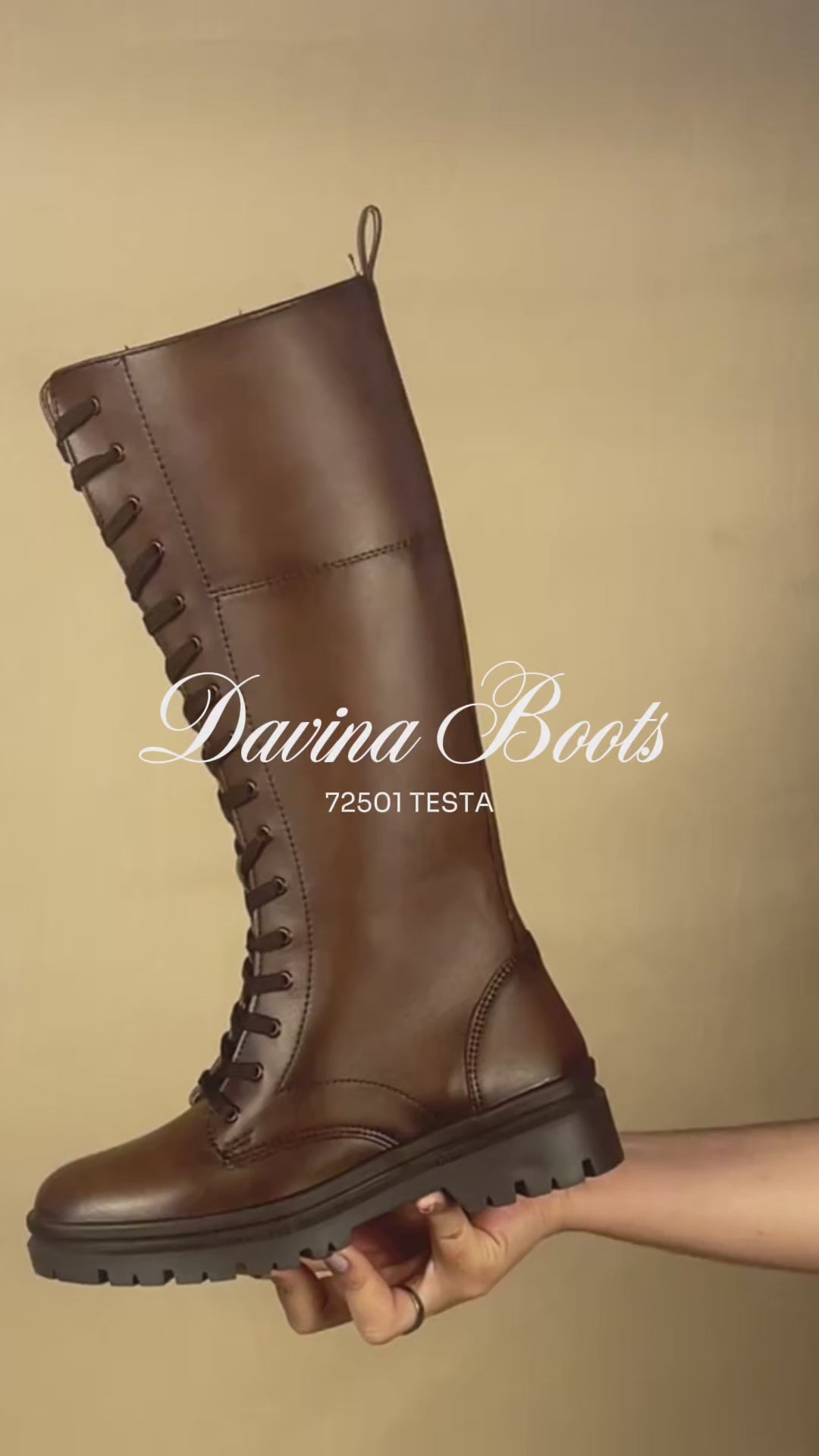 Bota Alta Dama 72501 Café