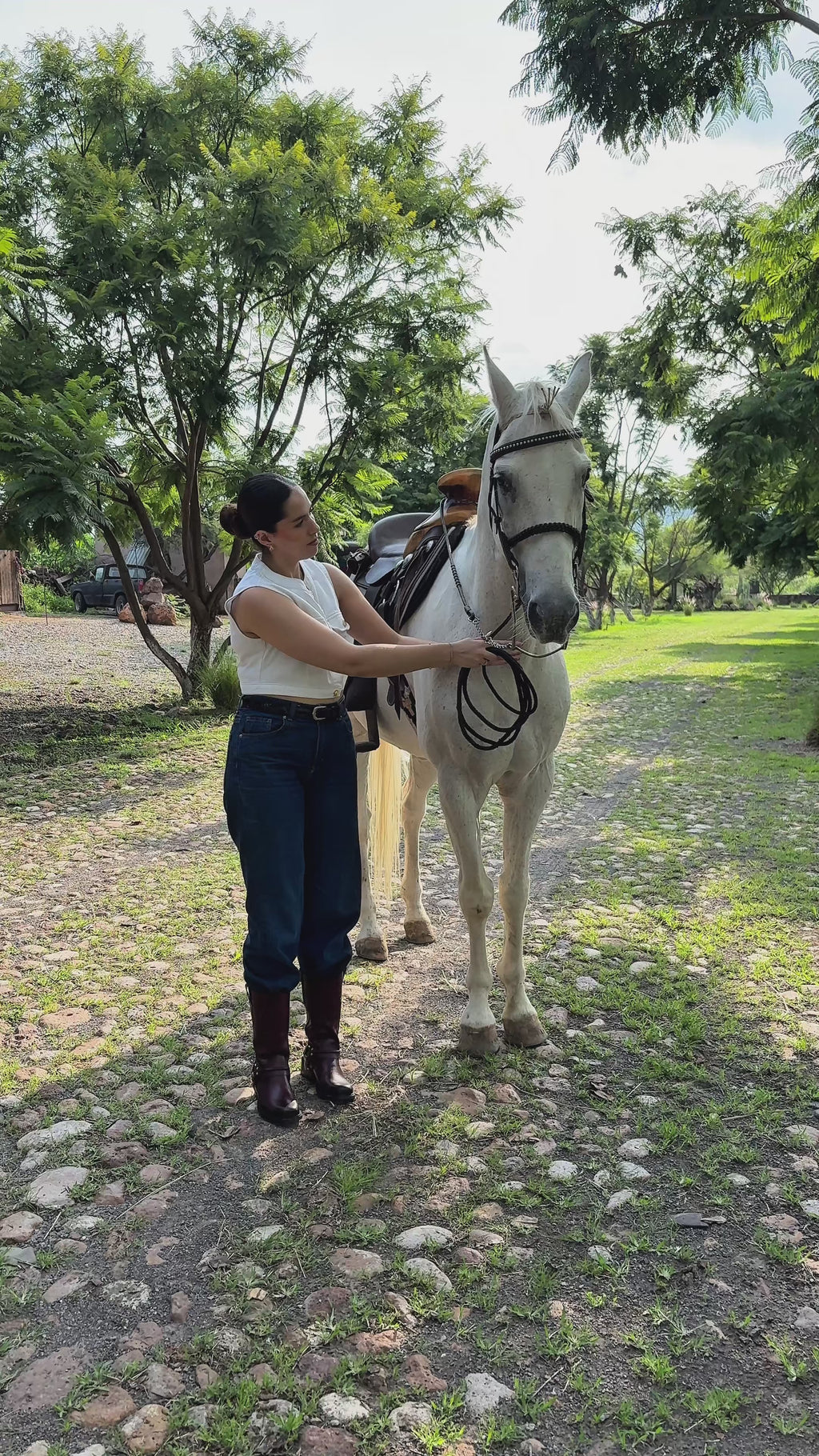 Bota Vaquera Mujer 97400 Davina Piel Vino