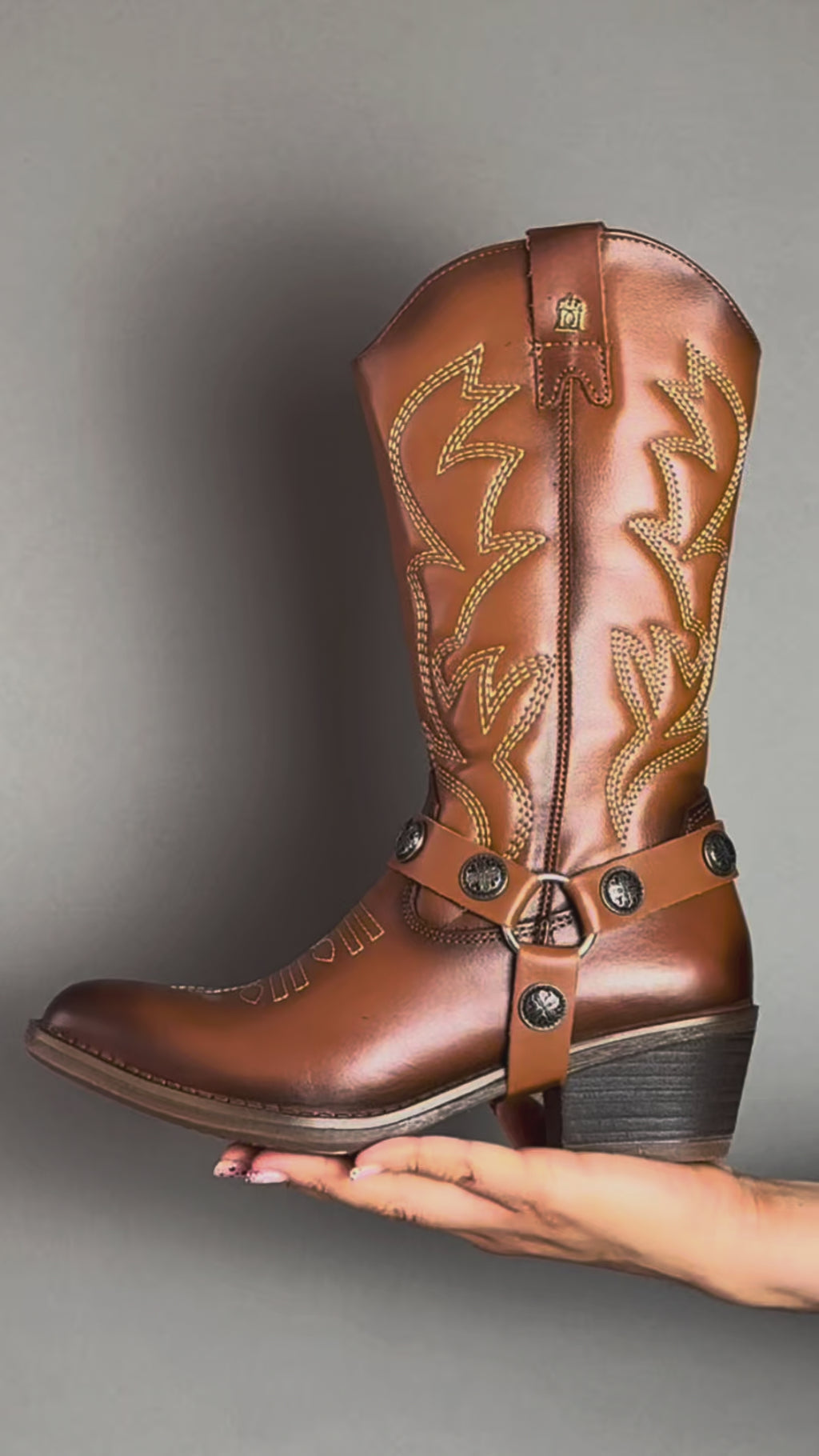 Bota Vaquera Mujer 96401 Piel Atanado Maple