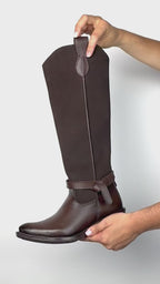 Bota Vaquera Mujer 96506 Piel Davina Madera