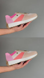 Tenis Casual Mujer 35011 Davina Gamuza Rosa