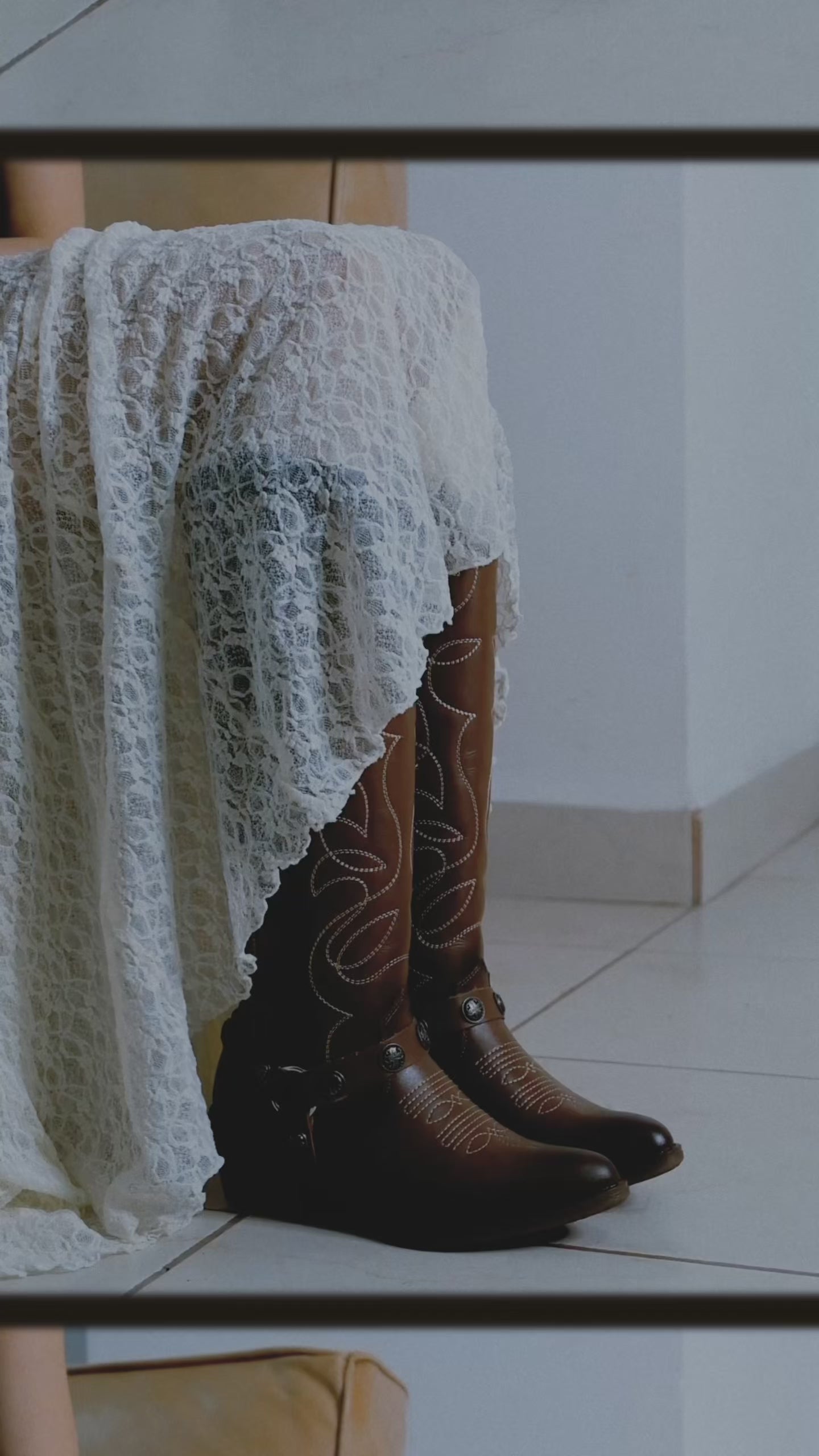 Bota Alta Vaquera 96503 Piel Davina Shedrón