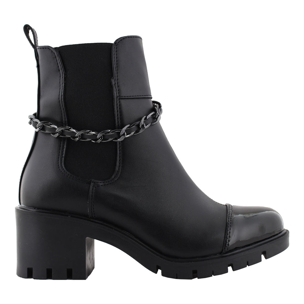 Bota de Mujer 81212 Davina Negro con Tacón y Elástico