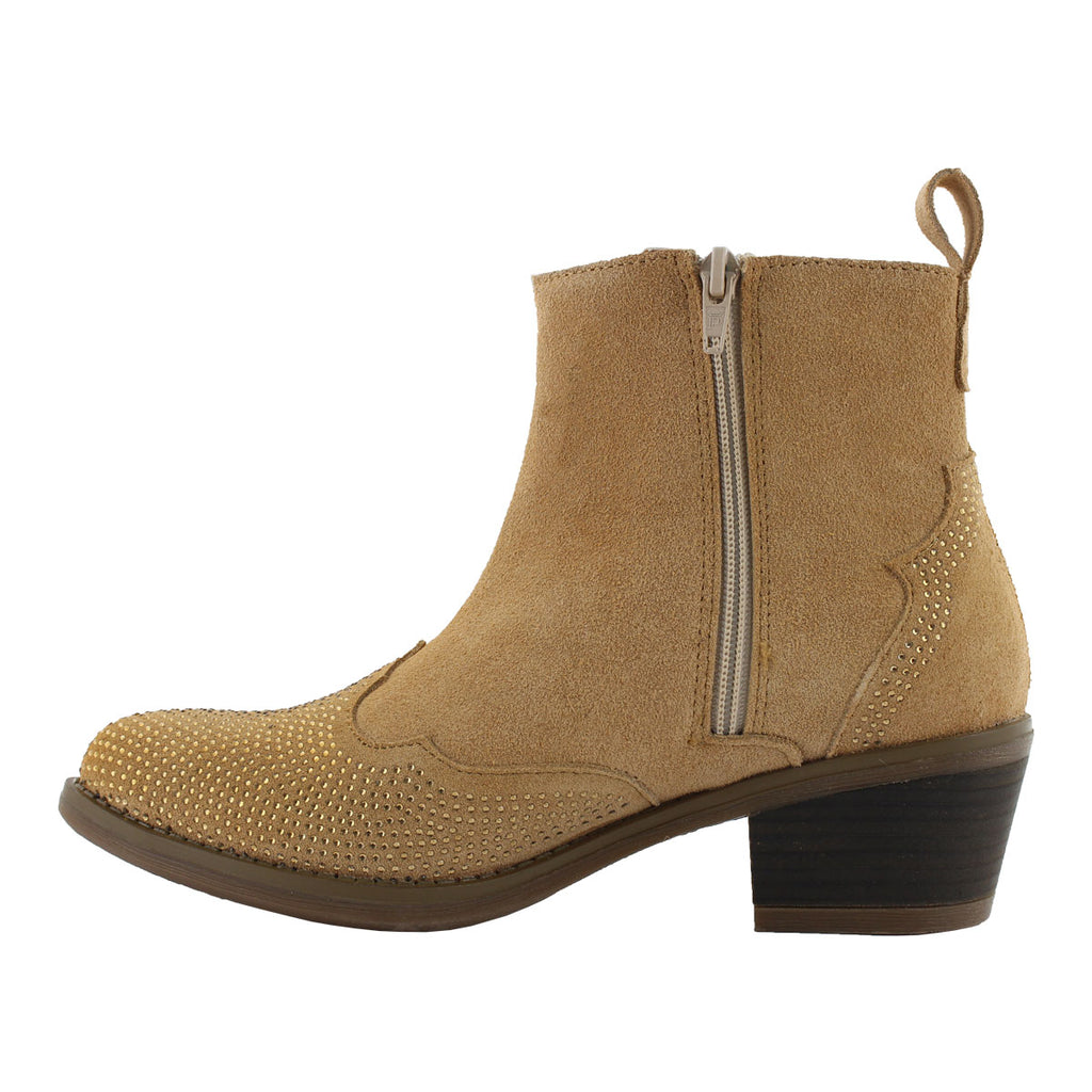 Bota Vaquera de Mujer 96050 Camel con Brillos