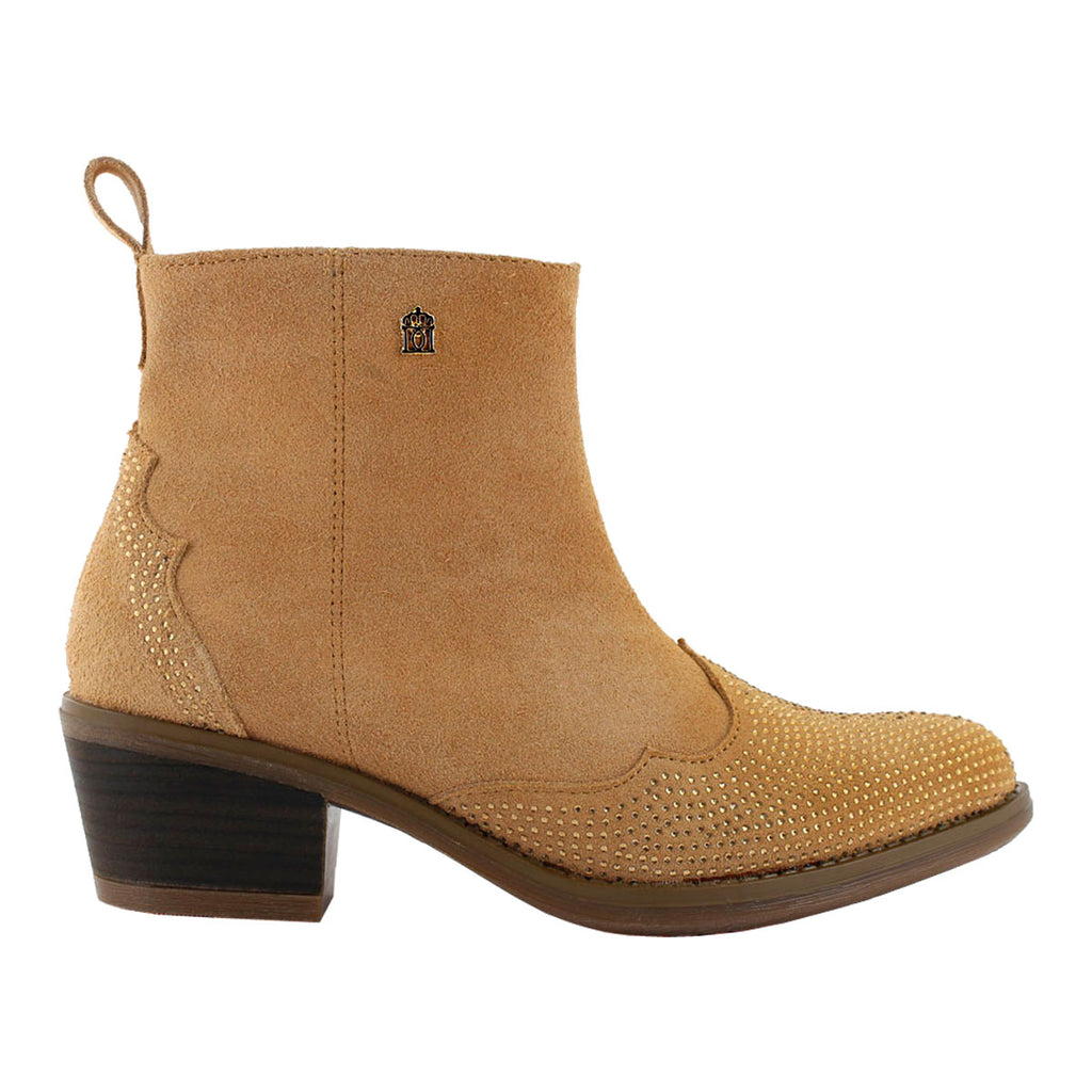 Bota Vaquera de Mujer 96050 Camel con Brillos