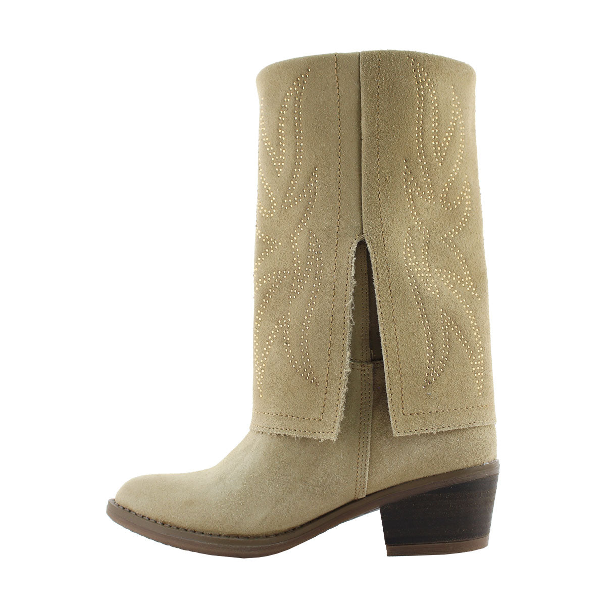 Bota Vaquera de Mujer 96420 Davina Gamuza Arena