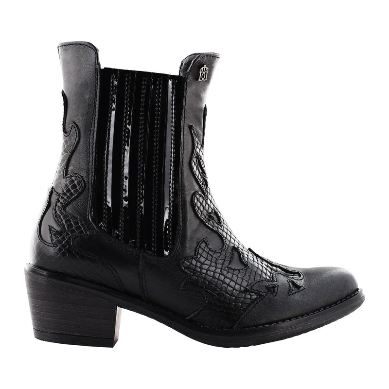 Bota de Vaquera de Mujer 96200 Davina Negro